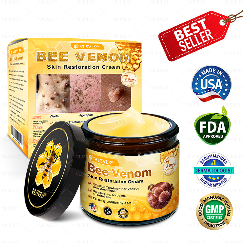 Made and Shipped from USA ✨ VLSVLS® Bee Venom Skin Restoration Cream 🔥 LAST DAY 80% OFF 💎💎
