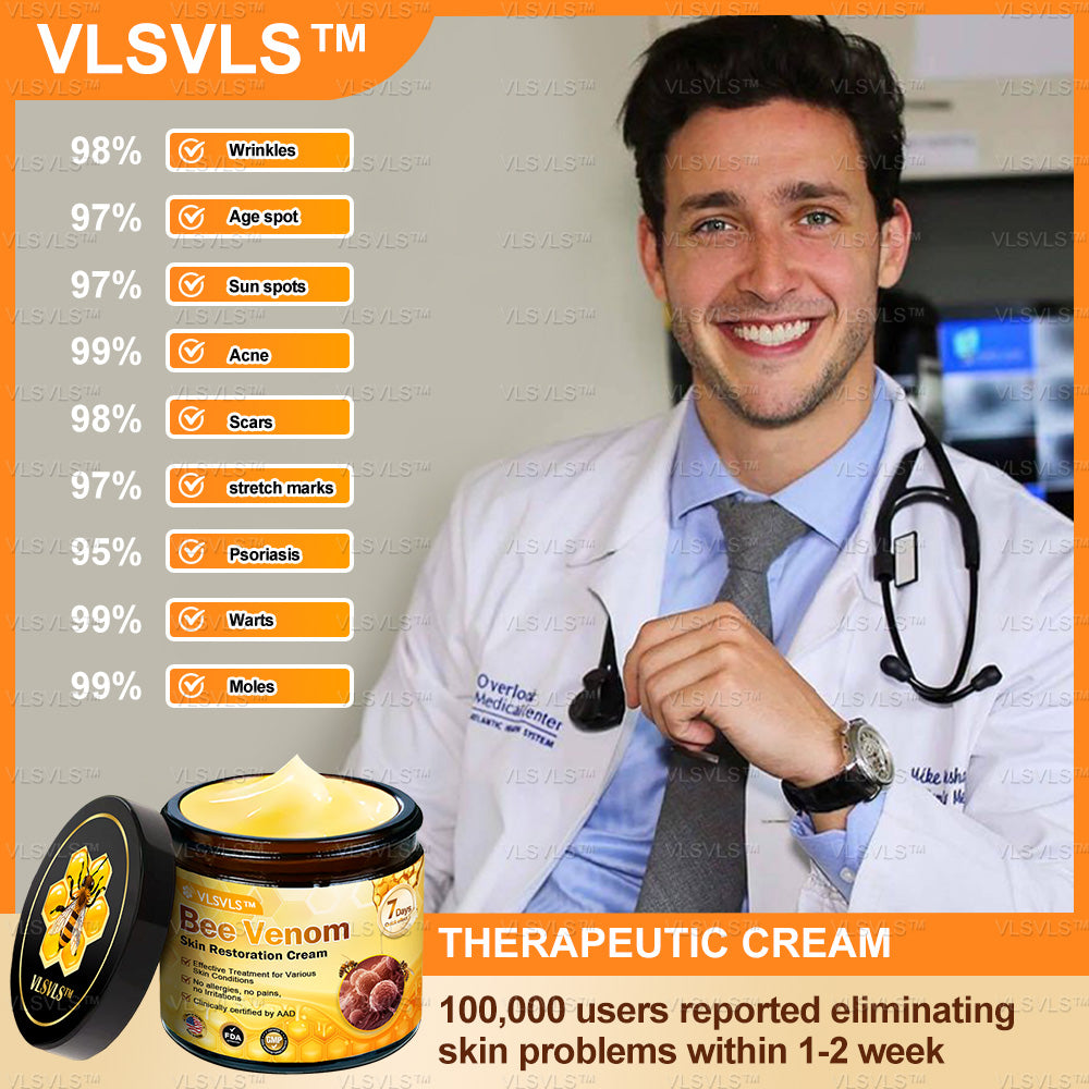 VLSVLS™ Bee Venom Skin Restoration Cream  (🥇2025 Readers' Choice Award Winner ＆ 👨‍⚕️AAD Recommended) 🐝