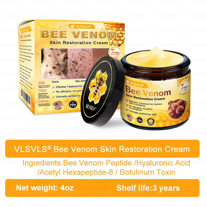 Made and Shipped from USA ✨ VLSVLS® Bee Venom Skin Restoration Cream 🔥 LAST DAY 80% OFF 💎💎